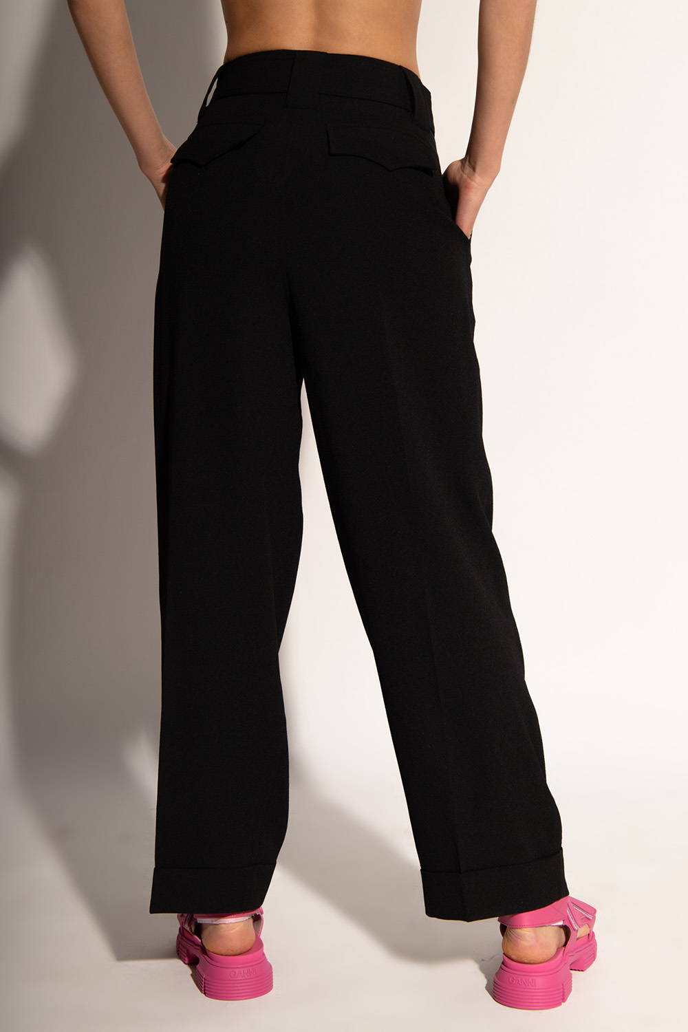 Ganni Pleat-front trousers